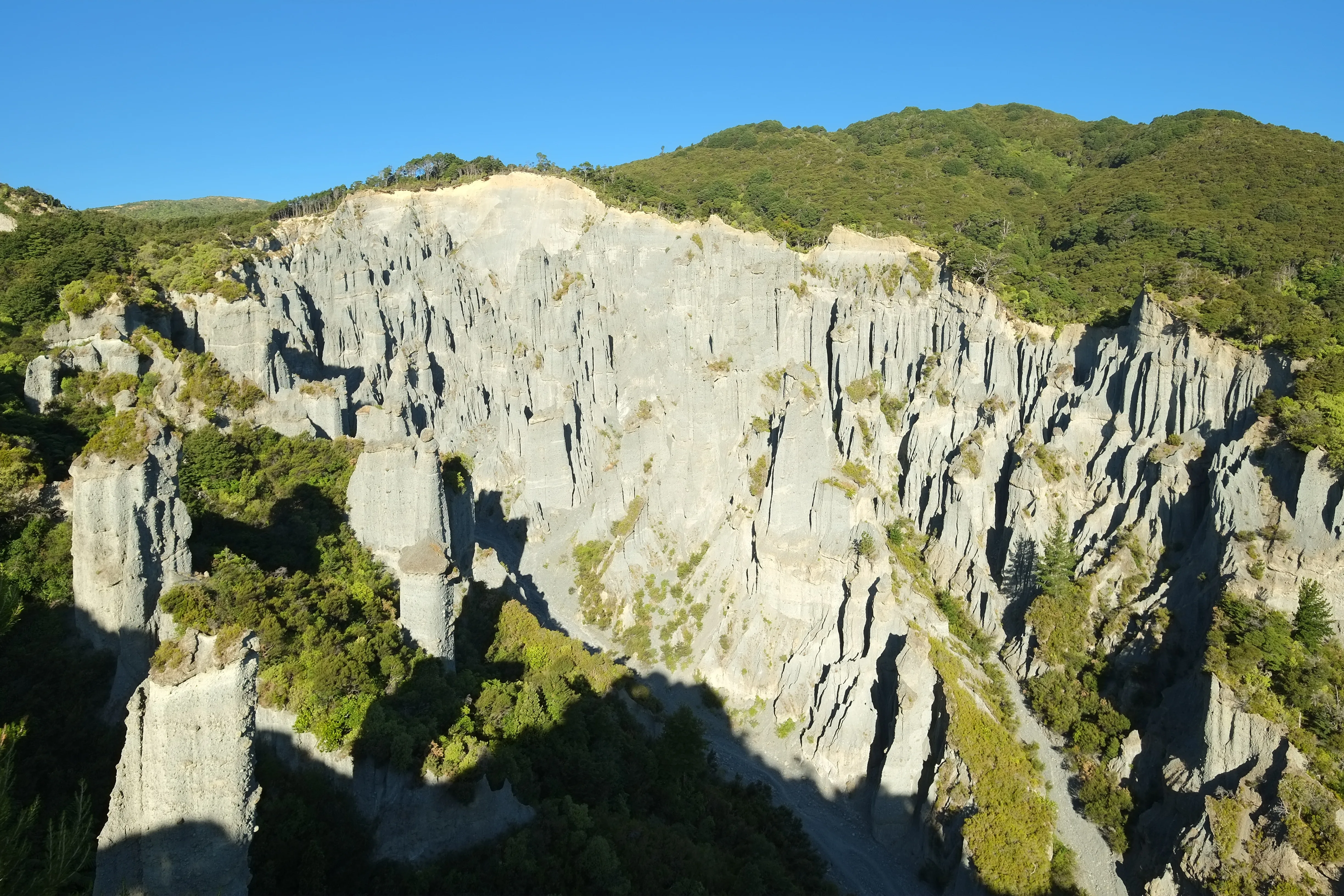 Putangirua Pinnacles rock formations in Wairarapa — used as the Paths of the Dead (Dimholt Road) in The Return of the King